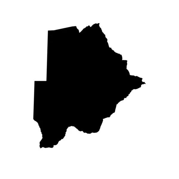 Карта страны Ботсвана — стоковое фото