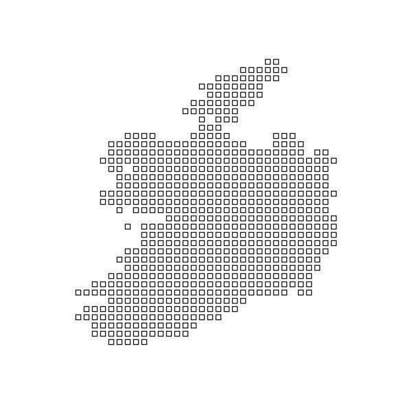 Karta över landet Irland — Stockfoto