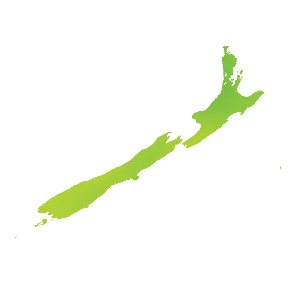 Kaart van het land van Nieuw-Zeeland — Stockfoto