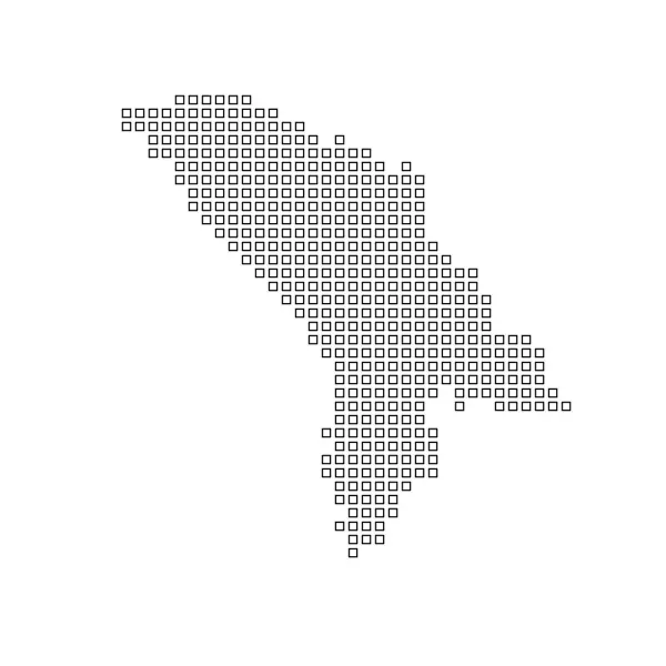 Kaart van het land van Moldavië — Stockfoto
