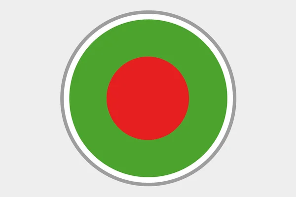 3D Isometrische vlag illustratie van het land van Bangladesh — Stockfoto