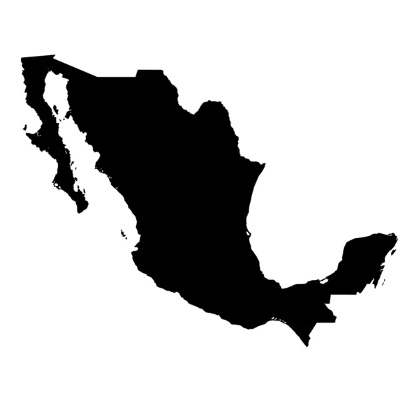 Mapa do país do méxico — Fotografia de Stock