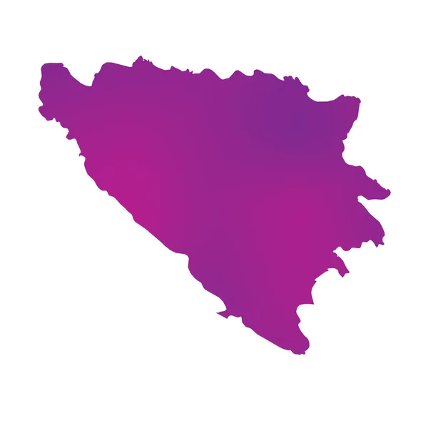 Map of the country of Bosnia — Stock Photo, Image