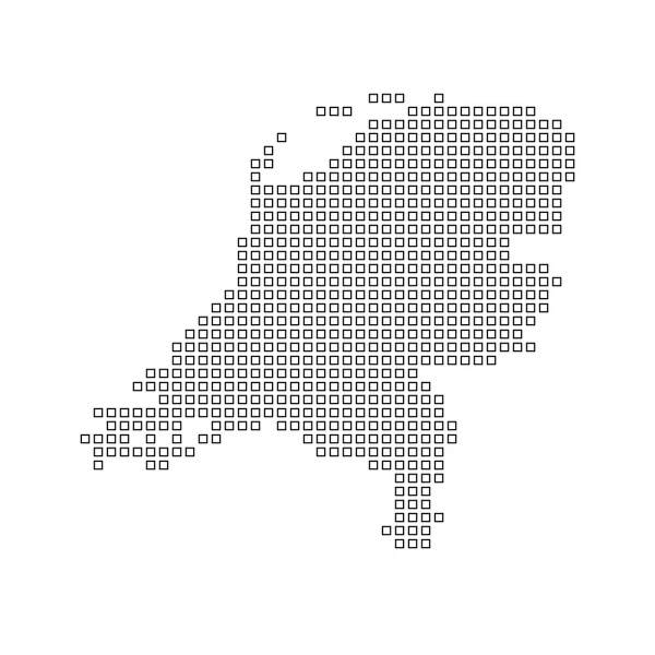 Térképen az ország Hollandia — Stock Fotó
