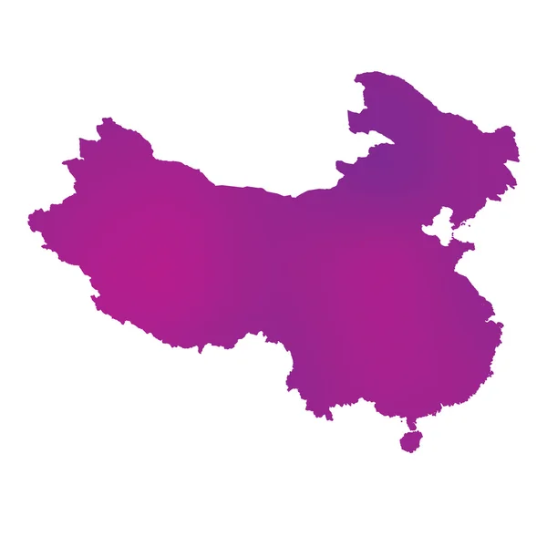 2.中国的地图 — 图库照片