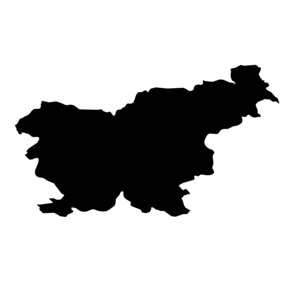 Mapa kraju Słowenia — Zdjęcie stockowe