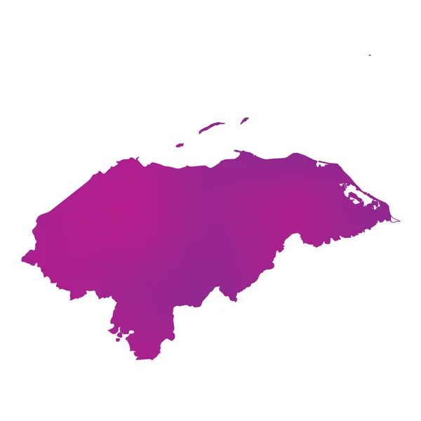 Map of the country of Honduras — Stock Photo, Image