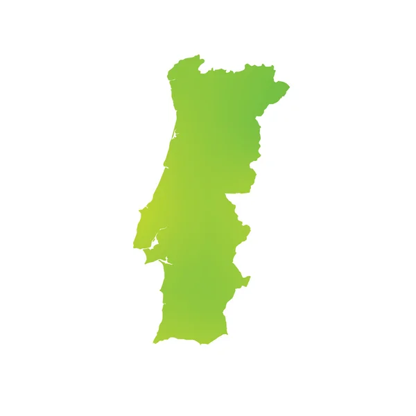 포르투갈의 국가의 지도 — 스톡 사진