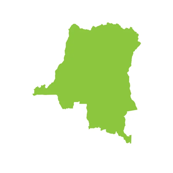 Mapa del país de República Democrática del Congo — Foto de Stock