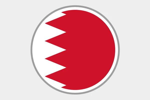 3D Isometrische vlag illustratie van het land van Bahrein (Bahrain) — Stockfoto