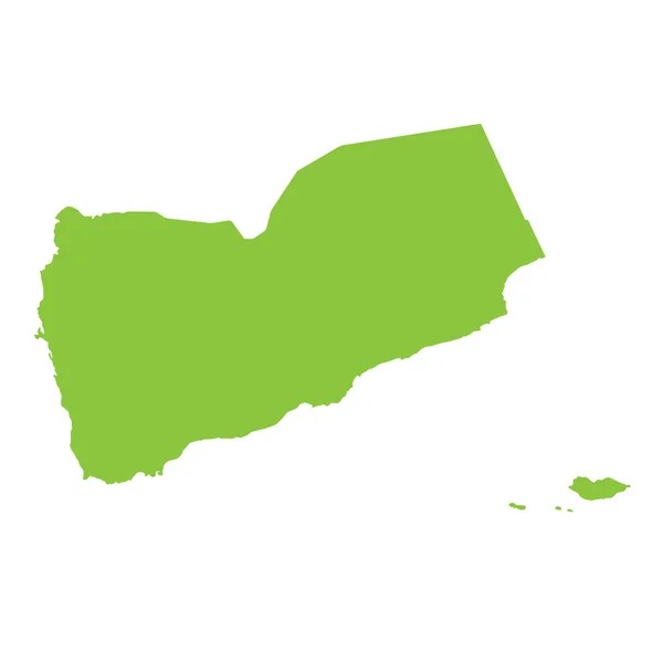 Map of the country of Yemen — Stock Photo, Image