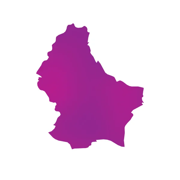 Kaart van het land van Luxemburg — Stockfoto