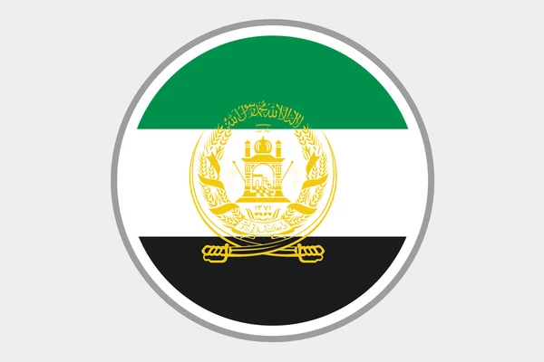 3D Isomric Flag Illustrazione del paese dell'Afghanistan — Foto Stock