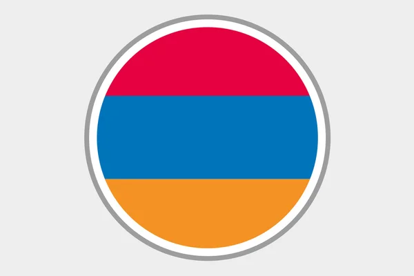 Bandera isométrica 3D Ilustración del país de Armenia — Foto de Stock