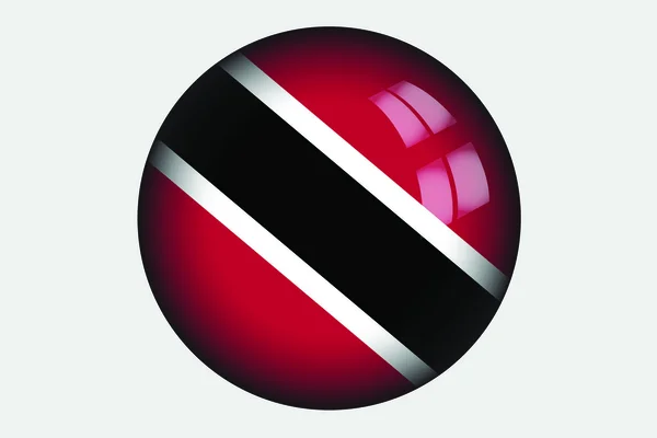 3D izometryczny flaga ilustracja kraju Trynidad i do — Zdjęcie stockowe