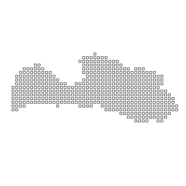 A latvia országának térképe — Stock Fotó