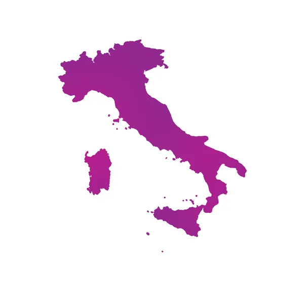 Map of the country of Italy — Stock Photo, Image