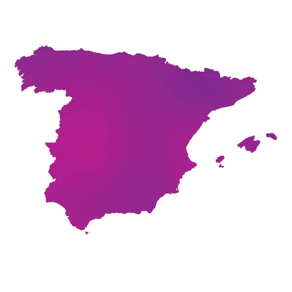 Map of the country of Spain — Stock Photo, Image