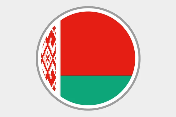 3D Isometric Flag Illustration of the country of Belarus — Stock Photo, Image