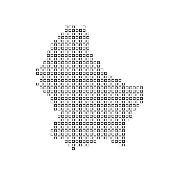 Karte des Landes Luxemburg — Stockfoto