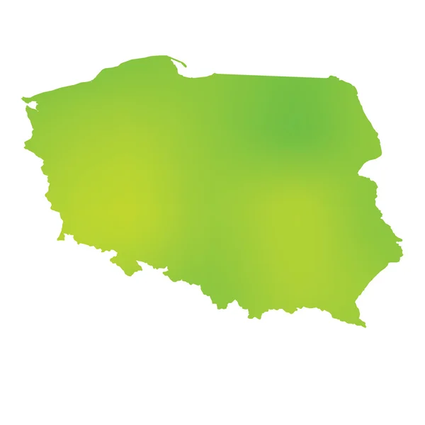 Karte des Landes Polen — Stockfoto