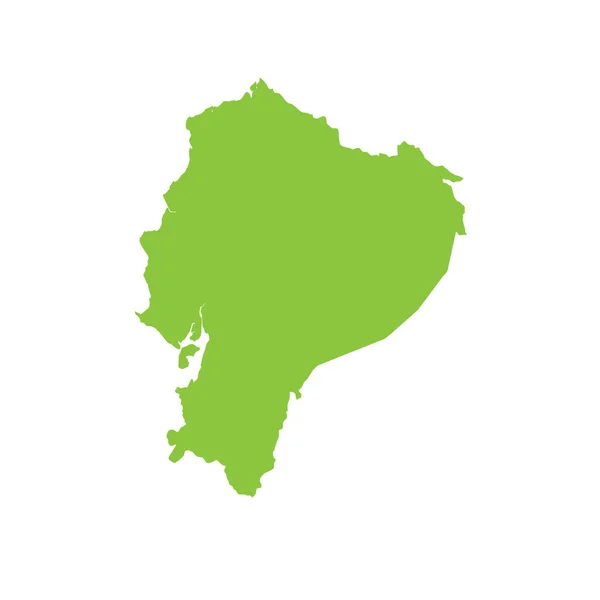 Carte du pays de l'Equateur — Photo