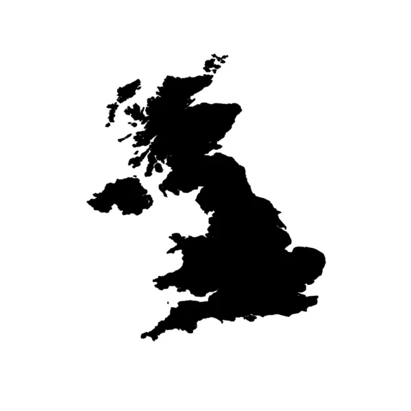 Yhdistyneen kuningaskunnan kartta (kartta) — kuvapankkivalokuva