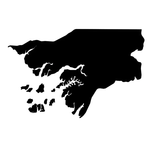 ギニア ・ ビサウの国の地図 — ストック写真