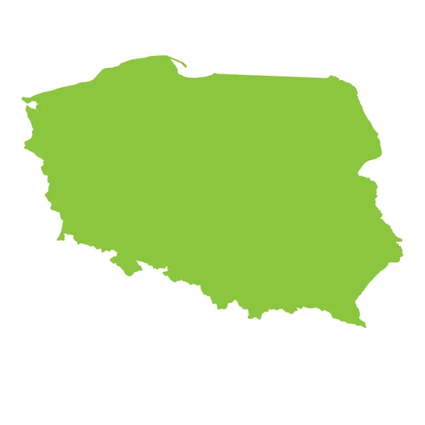 Mapa del país de Polonia — Foto de Stock