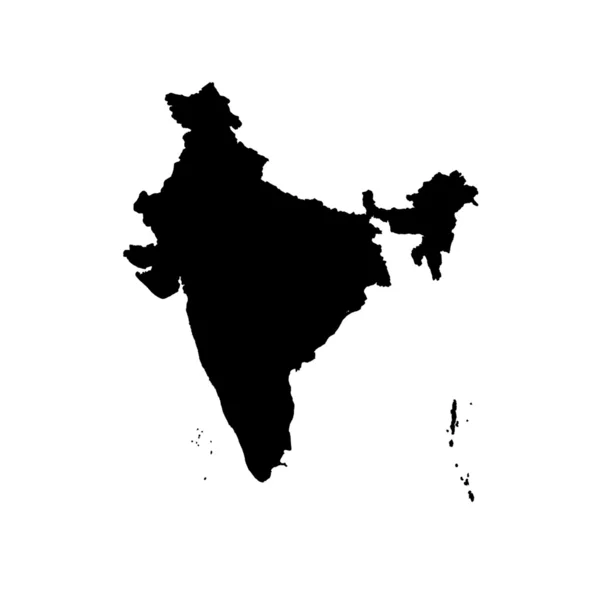 Mapa del país de India — Foto de Stock