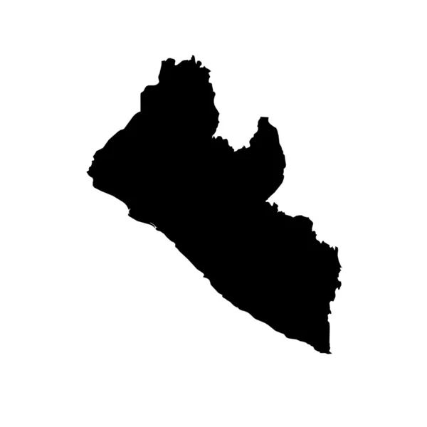 Mappa del paese di Liberia — Foto Stock