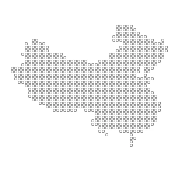 Karte des Landes China — Stockfoto
