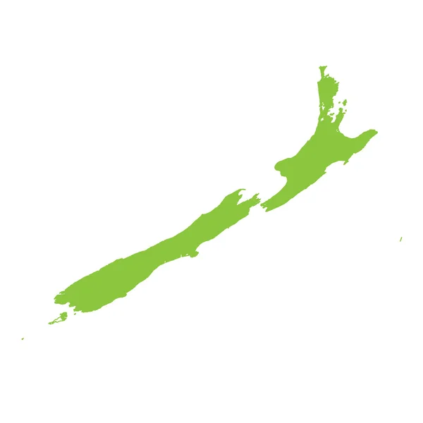 Kaart van het land van Nieuw-Zeeland — Stockfoto