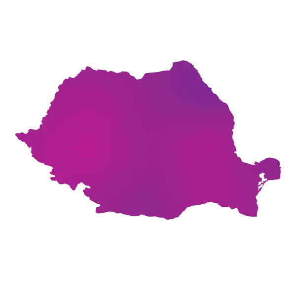 Mapa ze země Rumunsko — Stock fotografie