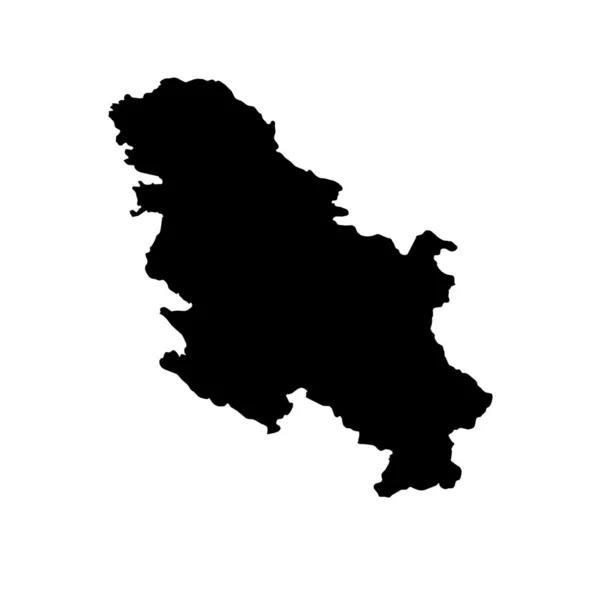 Карта країні Сербія — стокове фото
