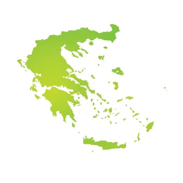 Carte du pays de la Grèce — Photo