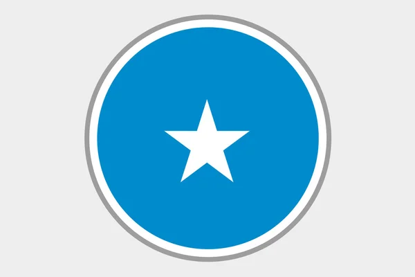 3D izometryczny flaga ilustracja kraju Somalii — Zdjęcie stockowe
