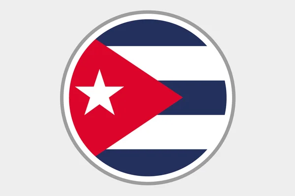 3D Isometrische vlag illustratie van het land van Cuba — Stockfoto