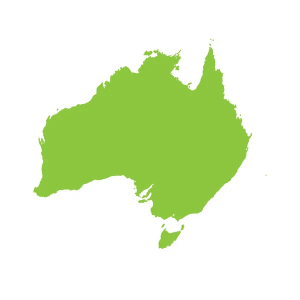 Ausztrália országának térképe — Stock Fotó