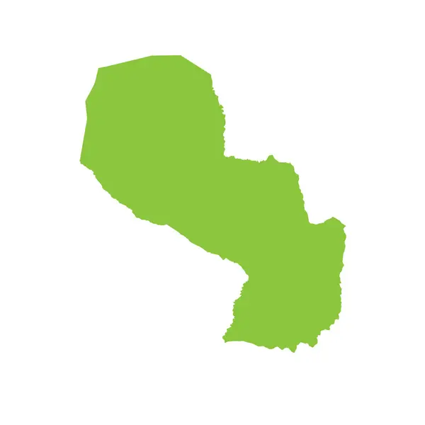 Carte du pays du Paraguay — Photo