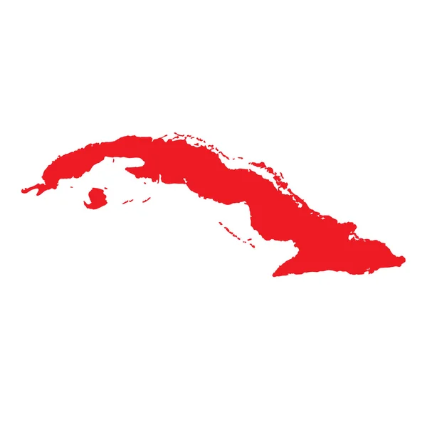 Carte du pays de Cuba — Photo