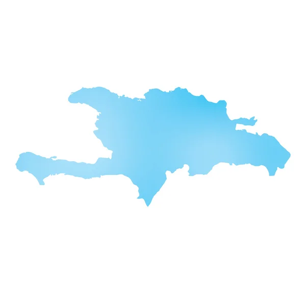 Kaart van het land van Dominicaanse Republiek — Stockfoto