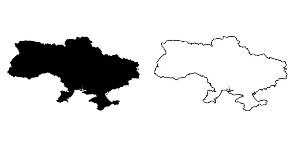 Karta över landet Ukraina — Stockfoto