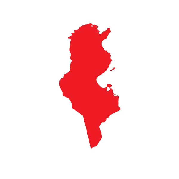 Χάρτη της χώρας της Τυνησίας — Φωτογραφία Αρχείου