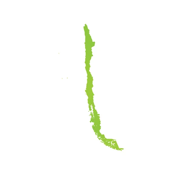 Mapa do país de Chile — Fotografia de Stock