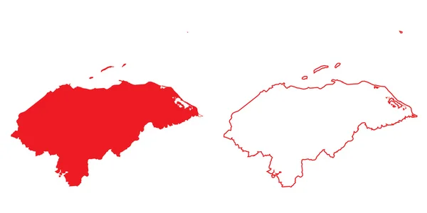 Mapa v zemi Honduras — Stock fotografie