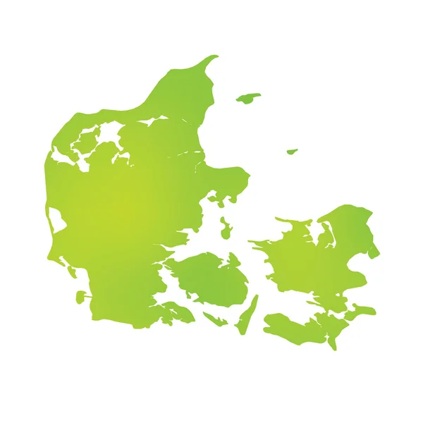 Map of the country of Denmark — Stock Photo, Image