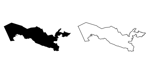 Mapa do país de Uzbequistão — Fotografia de Stock