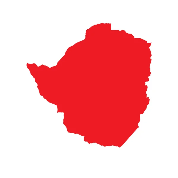 Carte du pays du Zimbabwe — Photo