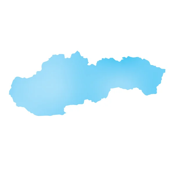 Map of the country of Slovakia — Stock Photo, Image